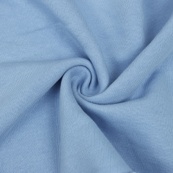 Ткань Футер 3-х нитка, Петля, цвет Светло-Голубой (на отрез)  в Пскове