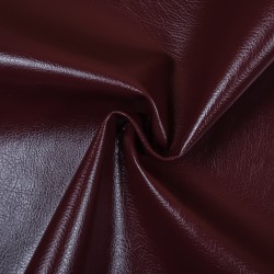 Ткань Дерматин (Кожзам) для мебели, цвет Бордовый (на отрез)  в Пскове