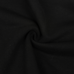 Ткань Футер 3-х нитка, Петля, цвет Черный (на отрез)  в Пскове