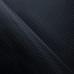 Ткань Оксфорд 300D PU Рип-Стоп СОТЫ, цвет Черный (на отрез)  в Пскове