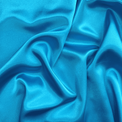 *Ткань Атлас-сатин, цвет Голубой (на отрез)  в Пскове