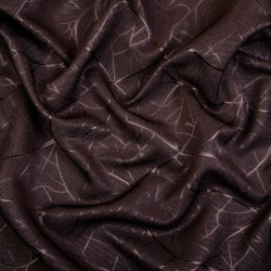 Ткань Блэкаут для штор &quot;Ледовое тиснение цвет Темно-Коричневый&quot; (на отрез)  в Пскове