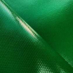 Ткань ПВХ 600 гр/м2 плотная, Зелёный (Ширина 150см), на отрез  в Пскове