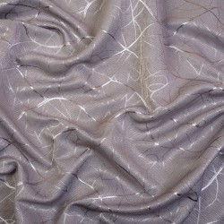 Ткань Блэкаут для штор светозатемняющая 75% &quot;Ледовое тиснение цвет Серый&quot; (на отрез)  в Пскове