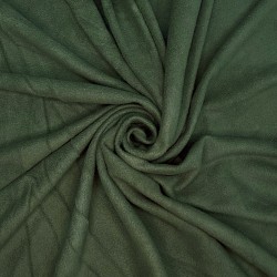 Ткань Флис Односторонний 130 гр/м2, цвет Темный хаки (на отрез)  в Пскове