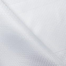 Ткань Оксфорд 300D PU Рип-Стоп СОТЫ, цвет Белый (на отрез)  в Пскове