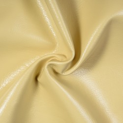 Ткань Дерматин (Кожзам) для мебели, цвет Кремовый (на отрез)  в Пскове