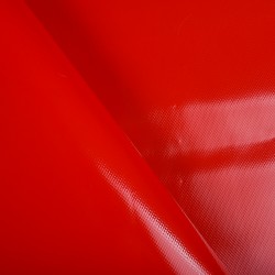 Ткань ПВХ 450 гр/м2, Красный (на отрез)  в Пскове