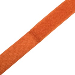 Контактная лента 25мм цвет Оранжевый (велькро-липучка, на отрез)  в Пскове
