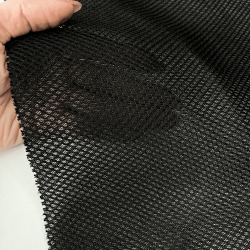 Сетка 3D трехслойная Air mesh 165 гр/м2, цвет Черный (на отрез)  в Пскове