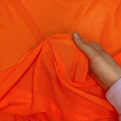 Трикотажная Сетка 75 г/м2, цвет Оранжевый (на отрез)  в Пскове
