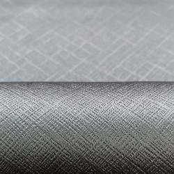 Ткань Блэкаут для штор светозатемняющая 100% &quot;Орнамент Серый&quot; (на отрез)  в Пскове
