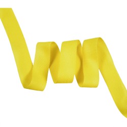 Окантовочная лента-бейка, цвет Жёлтый 22мм (на отрез)  в Пскове
